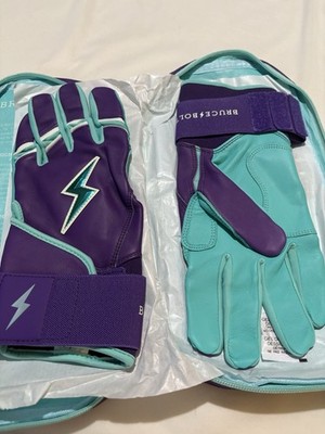Gants De Frappe Bruce Bolt Creator Series – Manchette Longue – Sarcelle/Violet – Taille S – Neuf