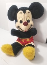 Vintage Mickey Mouse Walt Disney Plush Stuffed Animal 16" 60s/70s