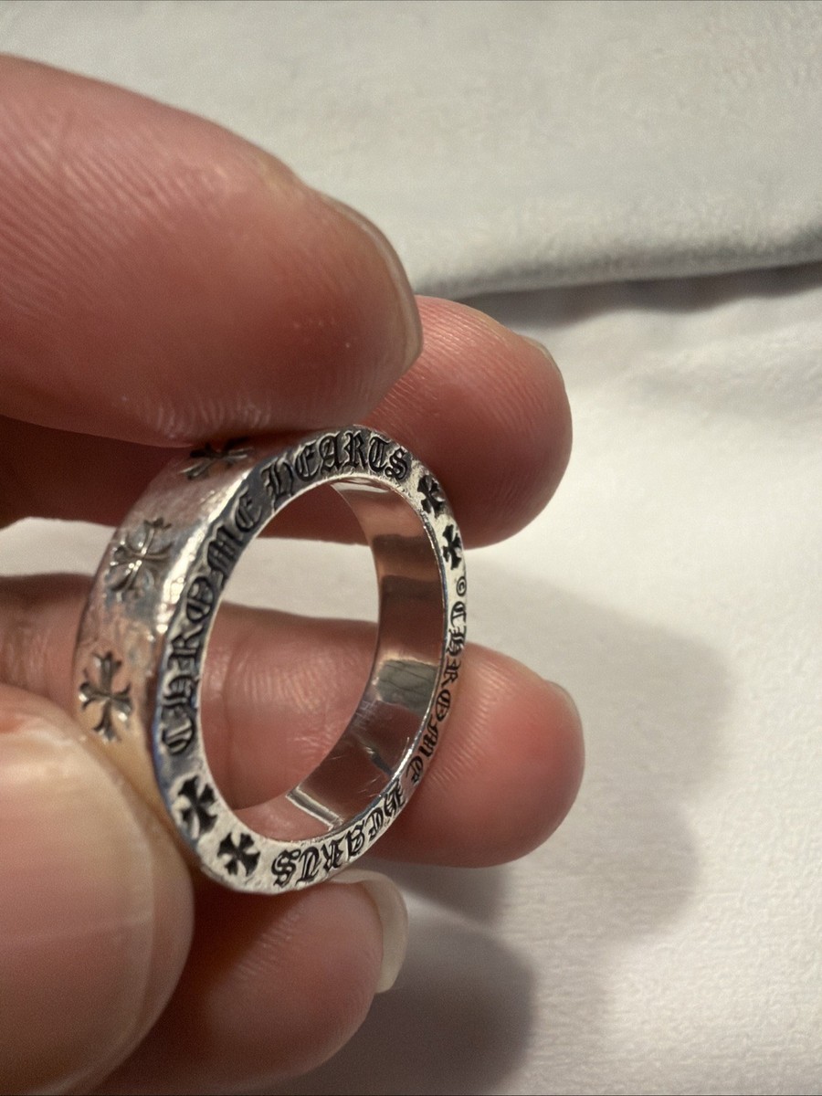 Chrome Hearts .925 Sterling Silver 6MM Spacer Ring CH Forever