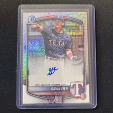 🧂YY 2025 BOWMAN DRAFT BASEBALL MEGA BOX CHROME PROSPECT AUTO MOJO GAVIN FIEN