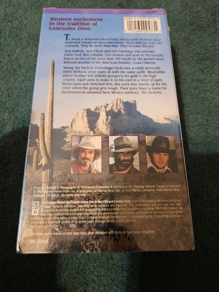 The Sacketts (VHS, 1991, 2-Tape Set) Vintage New Wb Sleeve Tape - Image 3 of 4