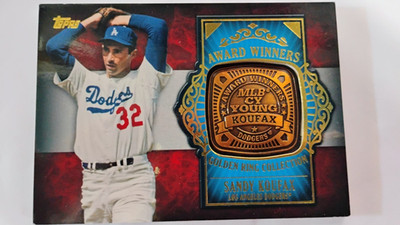 2012 Topps Update Award Winners Gold Rings #SK Sandy Koufax