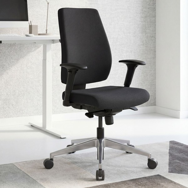 Finebuy BüRostuhl Schwarz Schreibtischstuhl Drehstuhl Drehsessel Ergonomisch-image