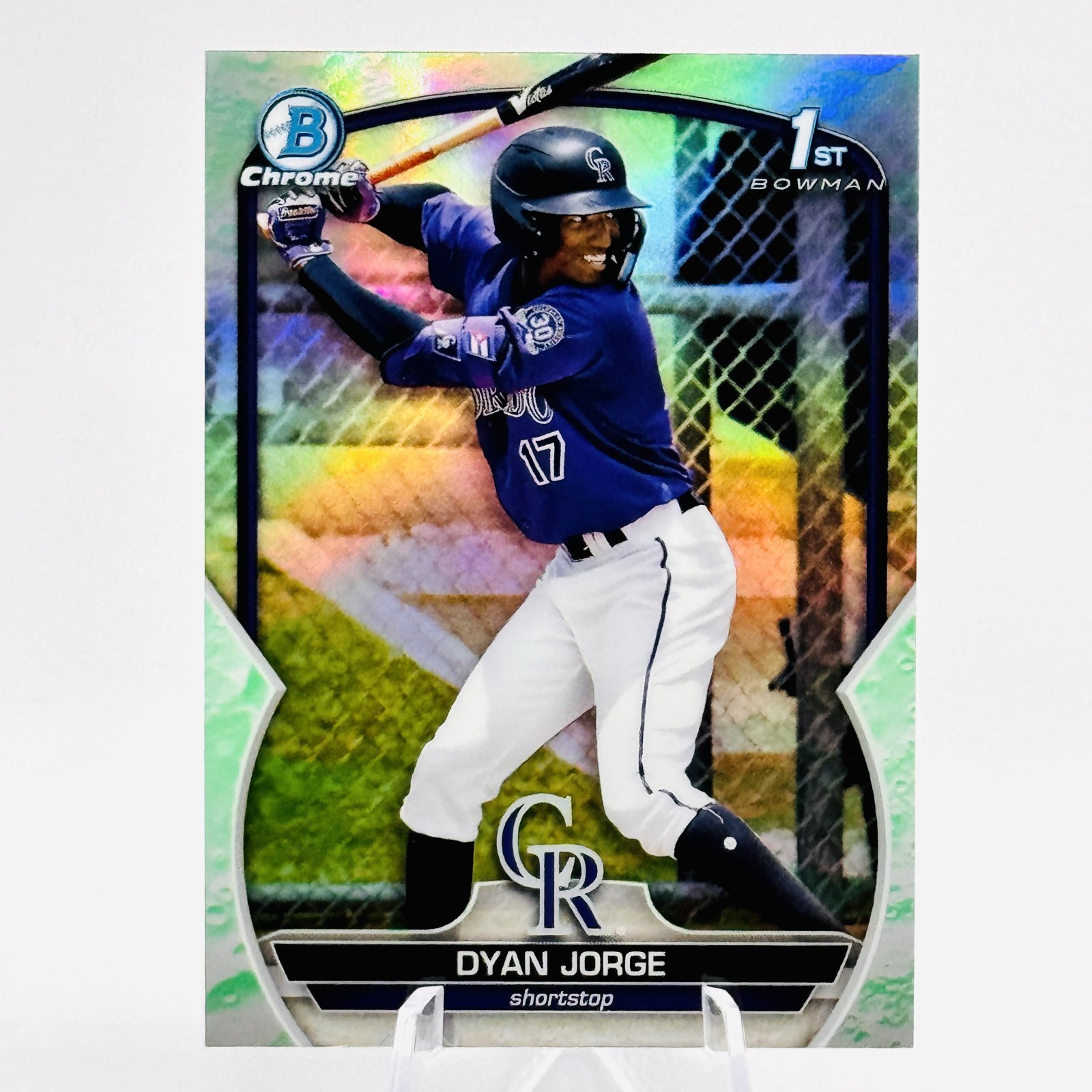 DYAN JORGE 2023 Bowman 1st Bowman Chrome Prospect Lunar Glow Refractor #BCP-22