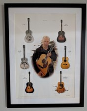Mark Knopfler Signed LTD Edition Lithograph Print Acoustic Guitar Dire Straits
