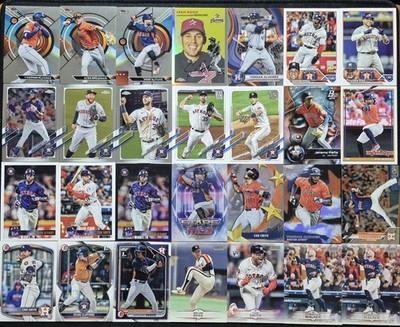 Houston Astros 70+ Card Lot. Rookies, Chrome, Parallels, Inserts. Altuve Alvarez