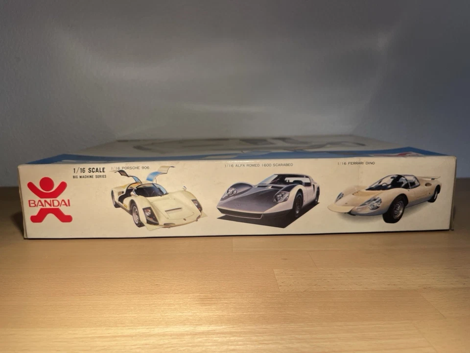 Porsche 906 By Bandai 1:16 Scale Vintage Model Kit In Original Box Rare - Image 4 of 4