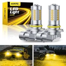 AUXITO H10 LED Fog Bulbs 9145/914 Golden Yellow Light Daytime Running Lamps 2pcs