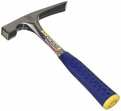 Estwing Bricklayer's/Mason's Hammer - 20 oz Masonary Tool with Forged Steel...