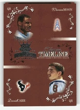 2003 Donruss Gridiron Kings #TT-10 Warren Moon / David Carr Team Timeline #/600