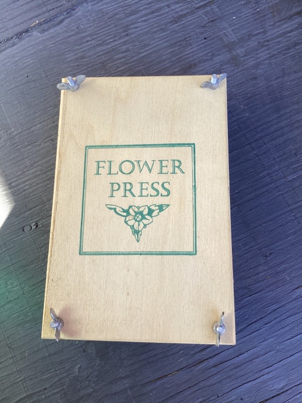wooden flower press