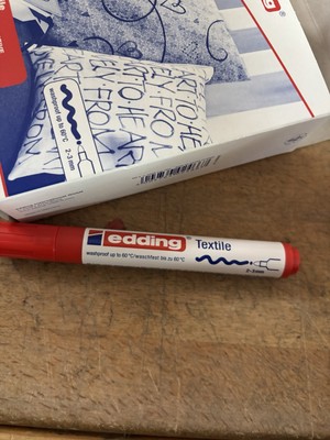 Restposten Edding 4500 Creative Textil Marker Rot (10 Stück) 2-3mm dicke /W25-
