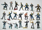 Marx 1960s 60MM Hard Plastic Poorly Painted Damaged Warriors of the World