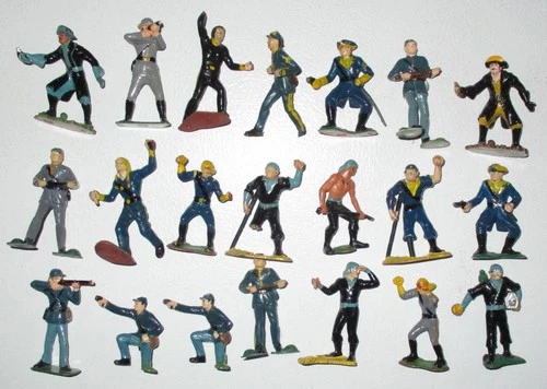 Marx 1960s 60MM Hard Plastic Poorly Painted Damaged Warriors of the World