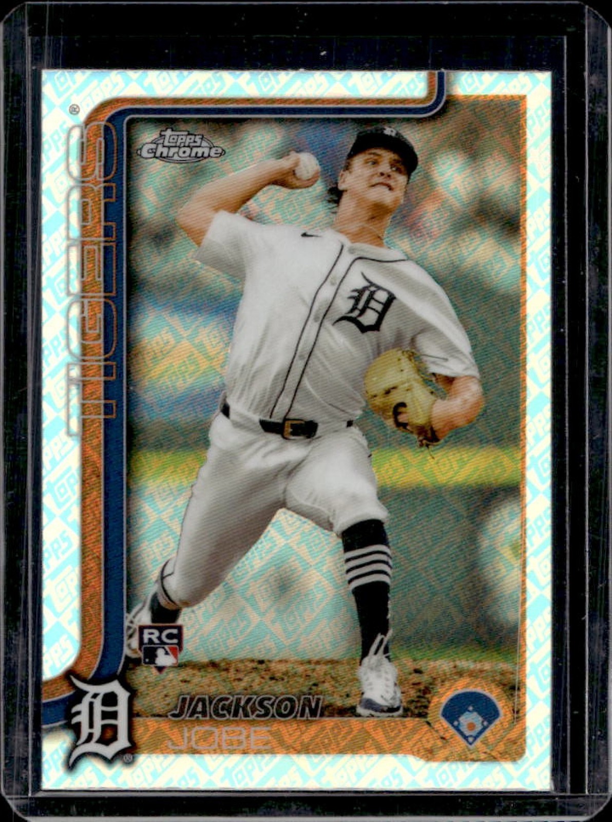 2025 Topps Chrome LogoFractor Jackson Jobe RC Rookie #249 Tigers