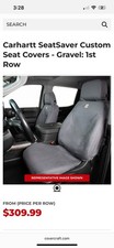 Carhart Seat Covers Toyota Tacoma 24-26 Cover Craft Front And PassengerSeat Grey