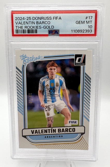 2024-25 Donruss - Valentin Barco The Rookies Gold RC /10 PSA 10