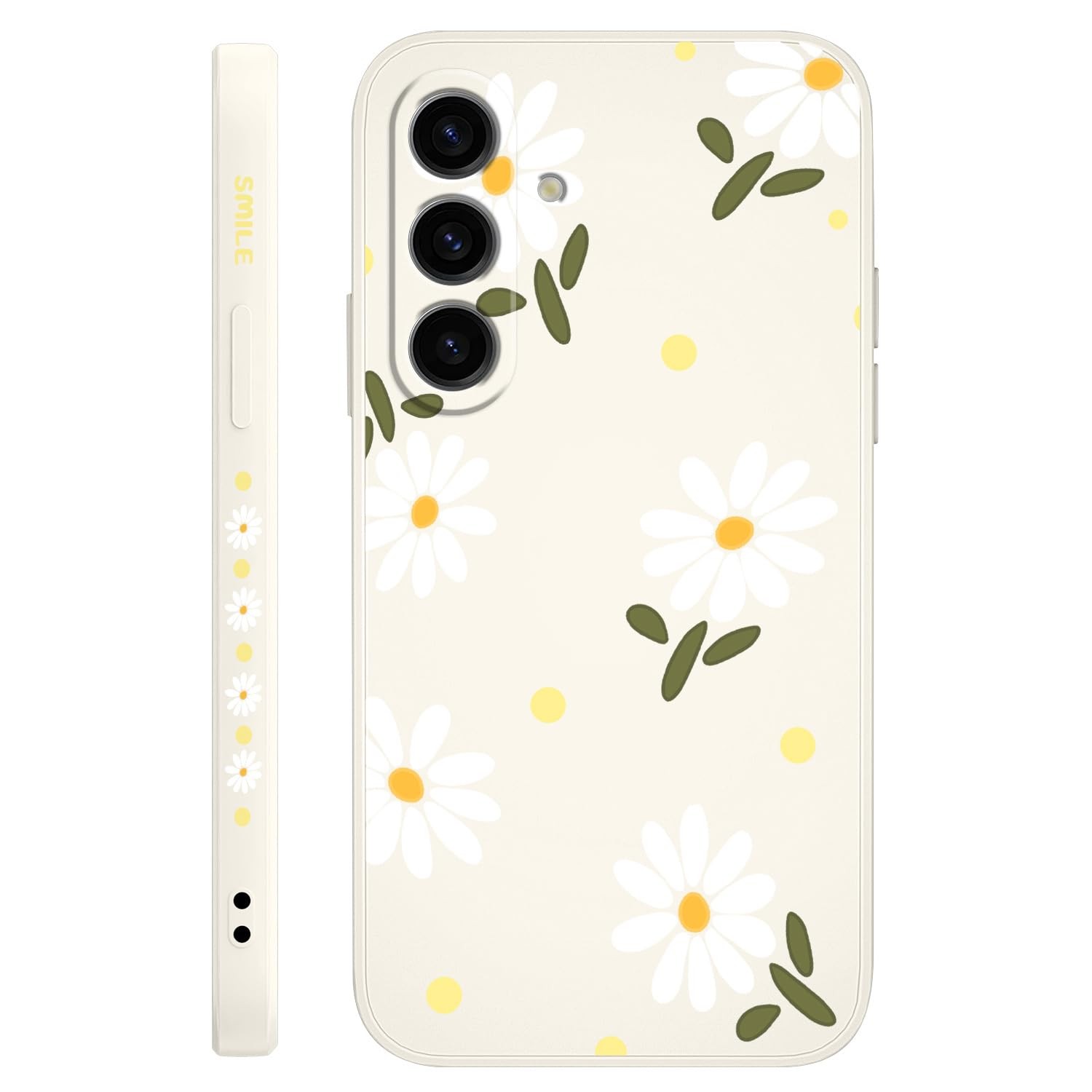 Coque fleurie Samsung S24 FE silicone doux pour le quotidien urbain