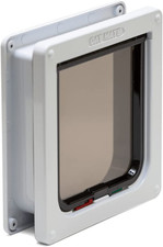 4-Way-Locking Cat Flap with Door Liner to 2" 235 - Secure Lockable Door for Sm