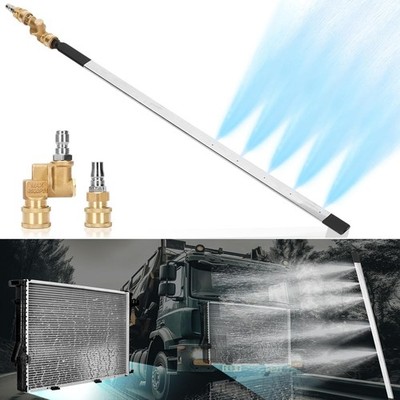 39'' Pro Radiator Cleaning Wand Kit Radiator Cleaner Tool with 5 Spray Nozzles +