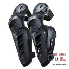 Motorcycle Shin Guards 4Pcs Elbow Guard and Knee Pads 2 Pcs Set Carbon Black