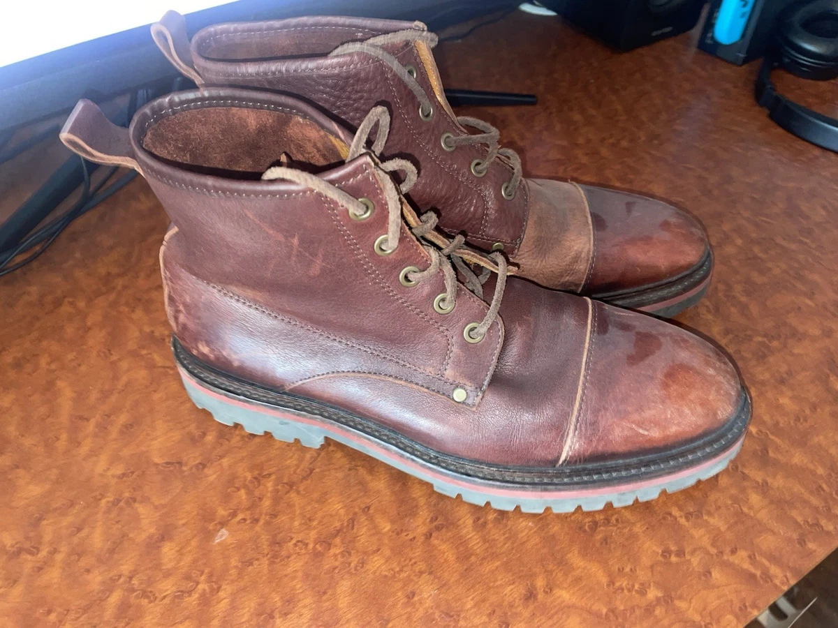 Vince Camuto Men\'s Ferko Suede Leather Lace-Up Boots in Truffle | SZ. 9.5 NWB Vince Camuto Lace Up Boots for Men for Sale | Shop New  main image 3