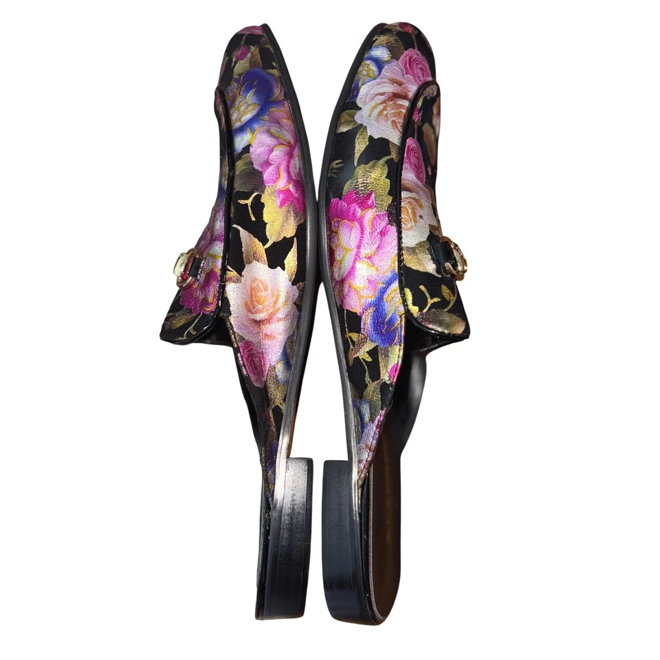 Zapatos sin cordones florales metálicos Fiesso By Aurelio Garcia talla 13 para hombre Foto 4 de 4