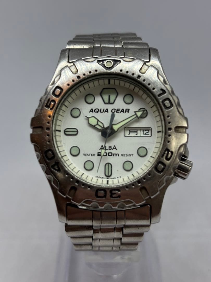 SEIKO ALBA AQUA GEAR V736-6A10 ♪619 - Gem