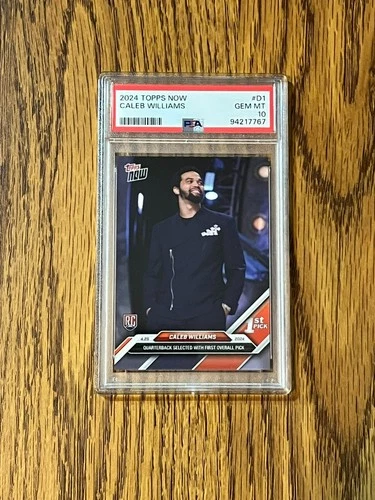 2024 Topps Now Draft #D1 Caleb Williams RC PSA 10