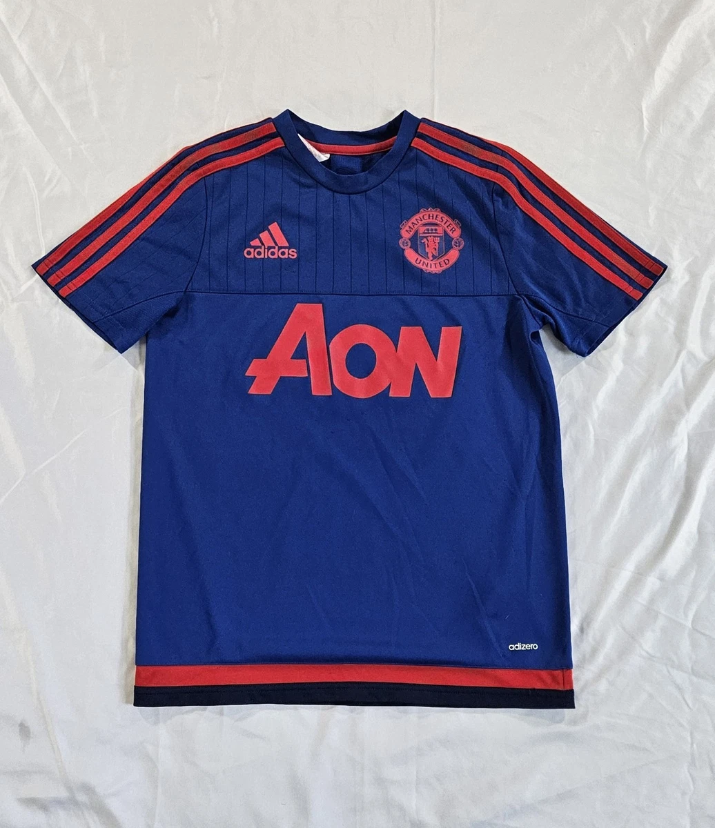 Blue Manchester United Size XL International Club Soccer Fan
