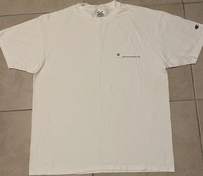 Vtg 90s Champion GE Faded Promo Shirt XL General Electric Planet Aerospace Tech