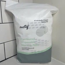 Motif Medical Contoured Disposable Nursing Pads 60 Count Individually Wrapped