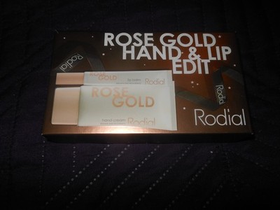 RODIAL ROSE GOLD HAND & LIP EDIT LIP BALM & SEALED HAND CREAM NEW IN BOX