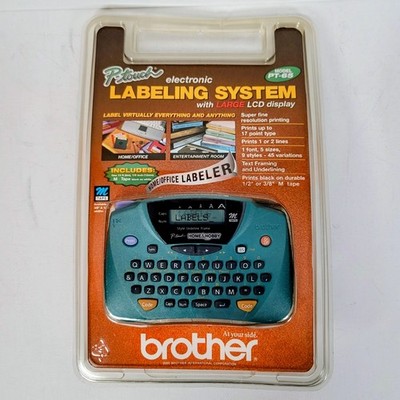 Brother P-touch PT-65 Home & Hobby Electronic Labeling System LCD Display NEW