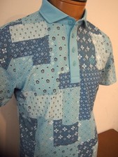 G/FORE Performance Fabric Mint Green Bandana Patchwork Polo Shirt NWT M 120