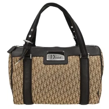 Christian Dior Beige Canvas Trotter Handbag 07-BO-0055 145305