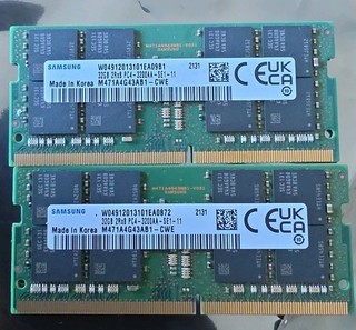 64GB (2x32GB) 2Rx8 Samsung DDR4 3200MHz Laptop RAM SODIMM Matching kit