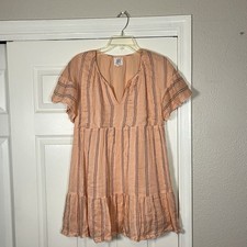 Los Angeles Anthropologie Dress Striped Gauze dRa Vintage Mall Goth Y2k Scene