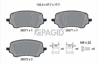 Pagid Bremsbelagsatz Scheibenbremse T2895N FüR Ford Puma J2K CF7 Ecoboost Mhev
