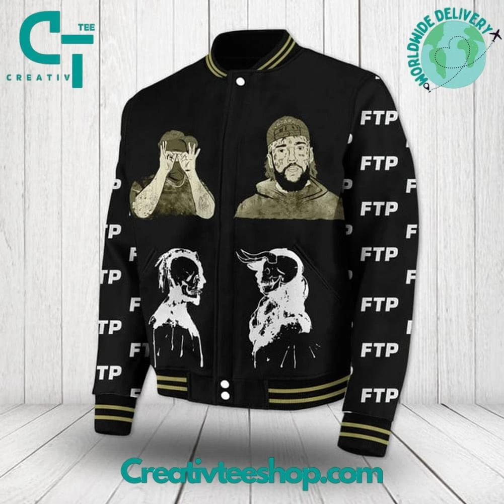 Grey Day FTP “New World Depression” Baseball Jacket