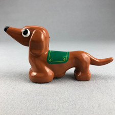 Lehmann BIBI 922 Dachshund Dog Friction Toy Works VTG Post WWII West Germany 6"