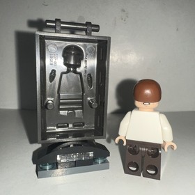LEGO Han Solo Minifigure W/ Carbonite Block Star Wars 75060 ESB