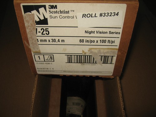 3M NV25 Sun Control Window Film Night Vision 25 60" Width 15FT Length