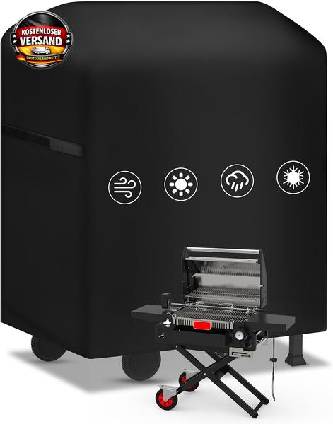 Wetterfeste Grillabdeckung FüR GroßE Grills Winddicht Staubschutz 117X66X117Cm-image