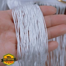 White Tassel Fringe Trim 5 Yards 8 Inch Wide Sewing Decor