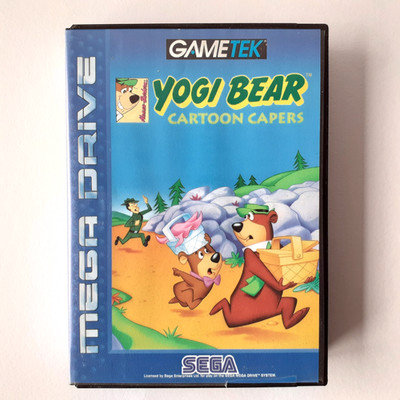 Yogi Bear Cartoon Capers, Sega Mega Drive, Vintage Videospiel, komplett, 1994