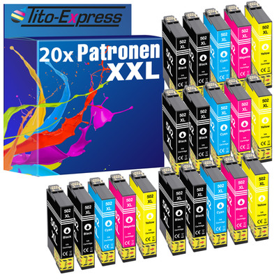 Patronen für Epson 502 XL WF-2860dwf WF-2865dwf WF-2880dwf XP-5100 XP-5150 5105