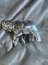 Vintage Pewter Elephant Figurine