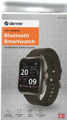 Denver Bluetooth Smartwatch SWC-156BKMK3, mit Bluetooth-Telefon-Funktion--NEU