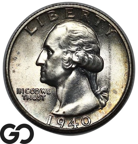 1940-S Washington Quarter, Nice Original Gem BU++